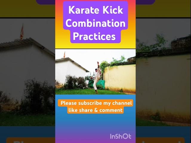 Martial art Kicks Combination Practice#vairalshorts