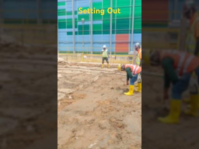 Setting Out - Surveying - #CivilEngineering #Shorts