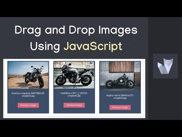 Drag and Drop images using JavaScript