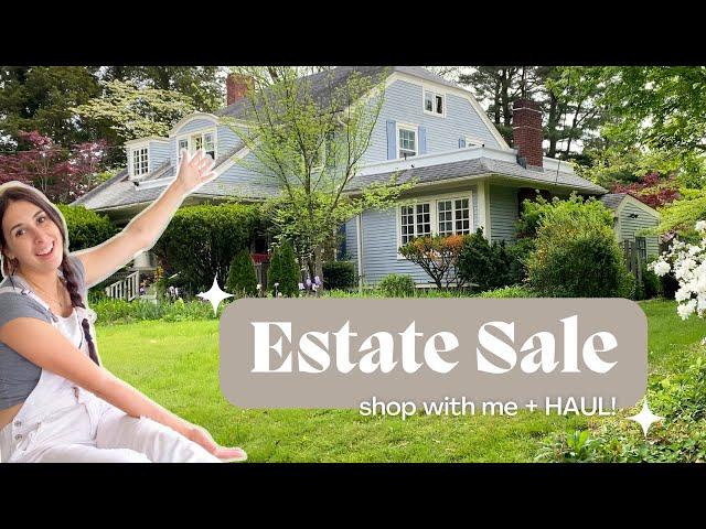 estate sale HOME DECOR HAUL  Shop with me!