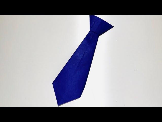 [ORIGAMI DIY]How to make Paper Tie (EASY)