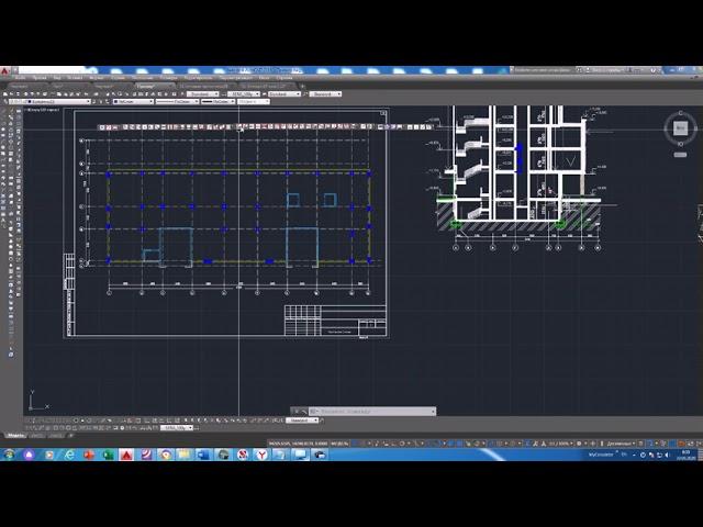 Автоматические чертежи монолитных колонн в Autocad при помощи прототипов