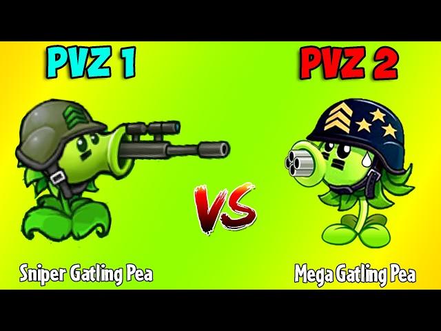 All Plants PVZ 1 Fusion vs PVZ 2 Xbox Style - Who Will Win? - Team Plant vs Team Plant