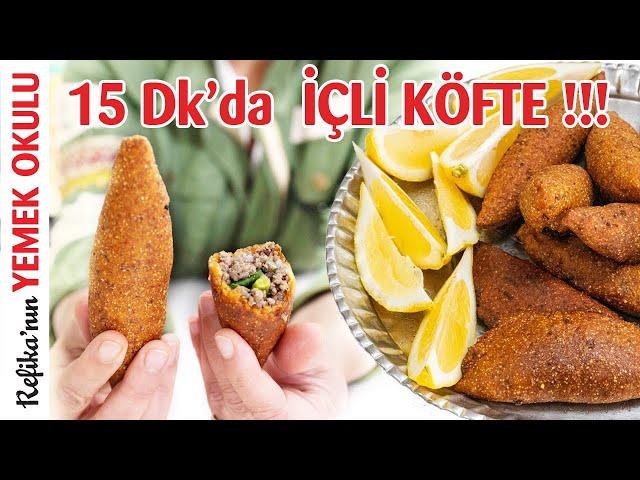 15 dakikada İÇLİ KÖFTE Yapabildik mi? | Hızlı ve Lezzetli içli köfte tarifi! | Pratik İçli Köfte