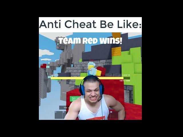 New Anti Cheat Be Like | Roblox Bedwars #Shorts