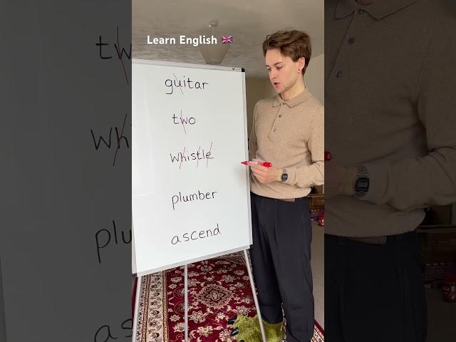 Silent letters (English lesson) #englishlesson #englishteacher #learnenglish #englishtips
