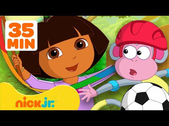 Даша-путешественница | Играй в футбол и другие игры с Дашей! 35-минутная подборка | Nick Jr.