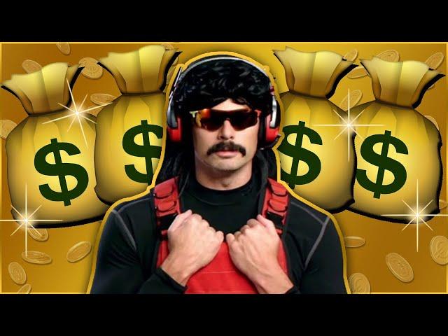 INSANE!! $ TOTAL Donations AMOUNT for DrDisrespect's COMEBACK STREAM