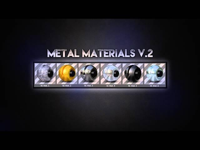 Cinema 4D Metal Materials Pack V.2 [Free Download]