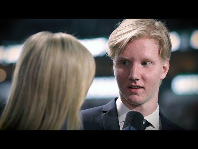 Rasmus Dahlin mic'd up at 2018 NHL Draft