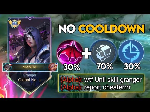 WHEN TOP GLOBAL GRANGER ABUSE THIS NEW COOLDOWN BUILD & EMBLEM IN SOLO RANKED GAME!! (you must try)