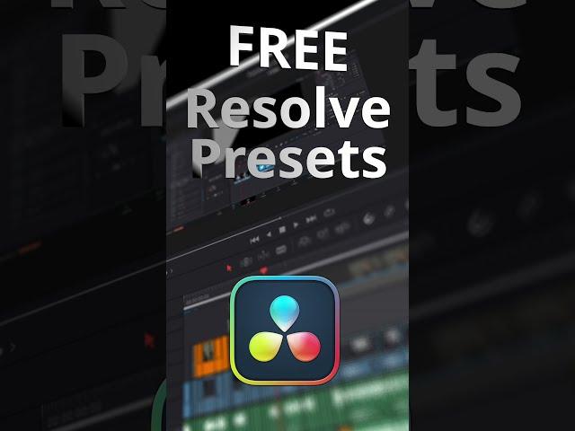 Free DaVinci Resolve presets: Gaming Shorts and TikTok preset #Shorts