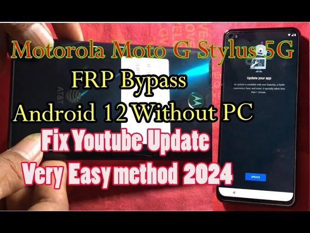 Motorola Moto G Stylus 5G FRP Unlock/Bypass Google Account Lock Android 12 Without PC||Free 2024