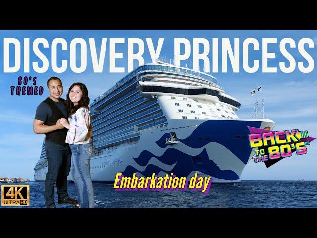 FIRST PRINCESS CRUISE! Embarkation Discovery Princess | 80's Themed Cruise