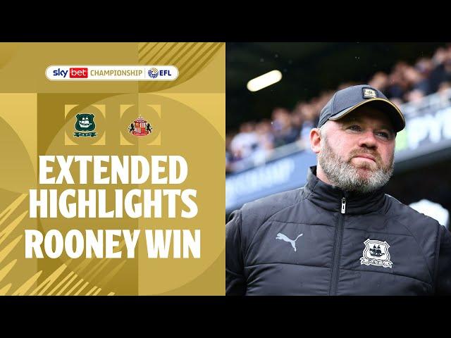 ROONEY LAST GASP! | Plymouth Argyle v Sunderland extended highlights