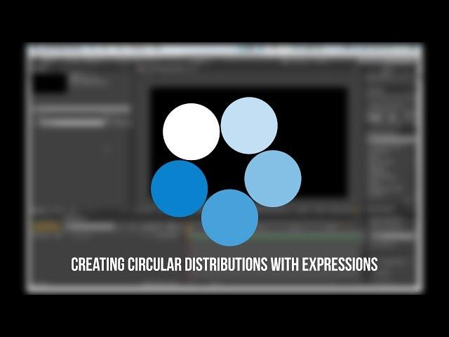 After Effects Tutorial - Distribute layers radially using expressions!