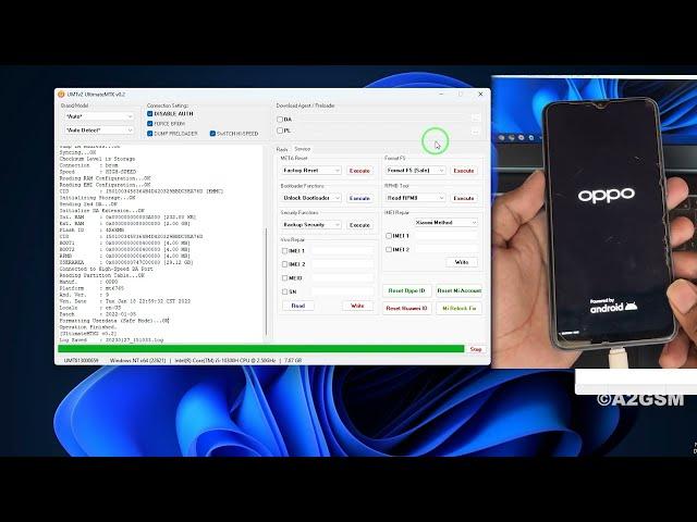 All MTK PIN, Pattern, FRP Unlock One Click 2023 | Oppo, Vivo, Realme, Xiaomi New Security | A2GSM