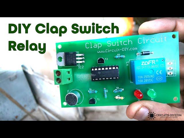 Simple Clap Switch Circuit | Relay | CD4017 | Electronics Projects [NEW]