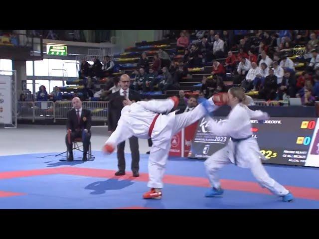 Karate female kumite | Action scene on Tatami | WKF kumite 2024 #karate #female #martialarts