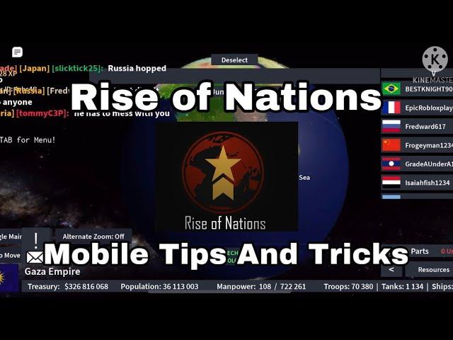 How To Play On Mobile! Roblox Rise Of Nations Tips And Tricks