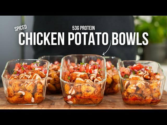 FAST TRACK Your Meal Prep in 40 Minutes with This Easy Spiced Chicken Potato Bowl