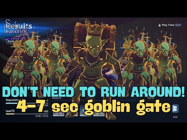 Solo Leveling Arise: S rank gate goblin - Speed run gold dungeon