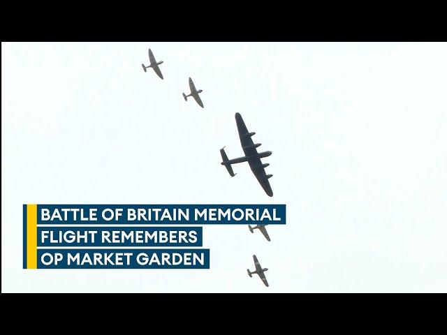 Battle of Britain Memorial Flight takes to the skies to remember Operation Market Garden