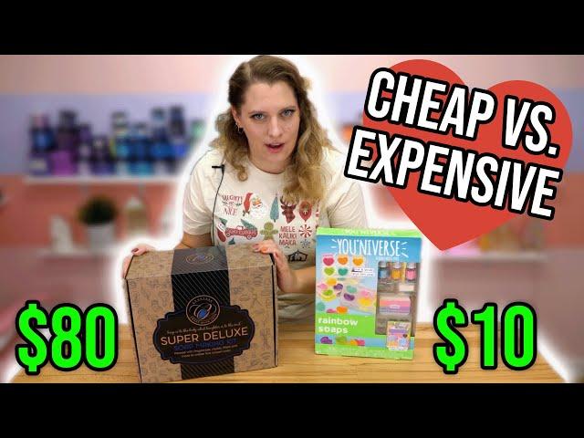 CHEAPEST vs MOST EXPENSIVE AMAZON SOAP KITS  SOAPMAS DAY 7