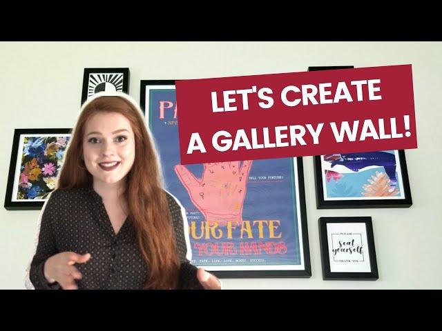 How To Design A Gallery Wall With Art Prints | Fy! | One Room Challenge | Room Decorating DIY