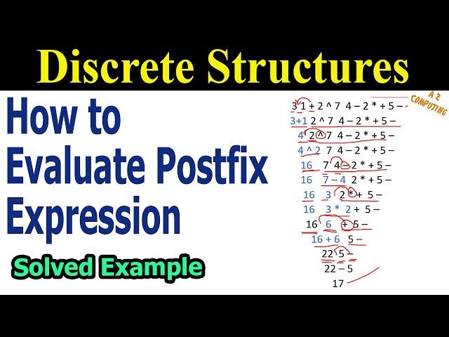 How to Evaluate Postfix Expression without Stack