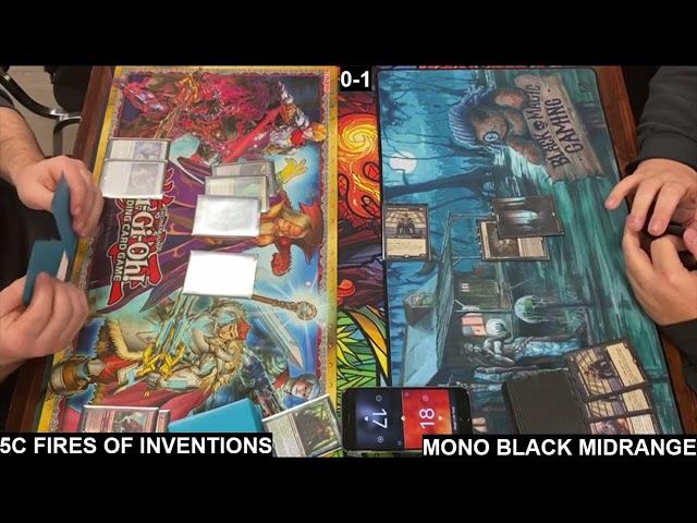 Pioneer - 5c Fires of Inventions Vs Mono Black Midrange