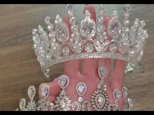 Queen crowns tiaras, диадемы короны тиары серьги наборы колье браслеты украшения купить в