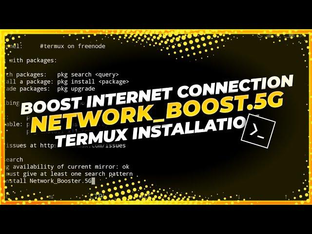 5G Network Boost (Termux Installation) - No Root By RC Modz