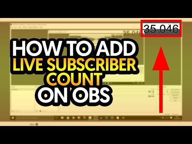 How To Add Live Sub Count To Your Streamlabs/Obs Tutorial*