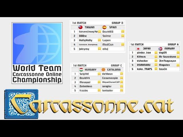 Carcassonne World Team Championship  | Live Cast