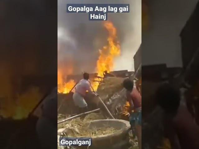 Bihar mein aag lagi hai gaon ke garibon ko ration Pani gir Gaya