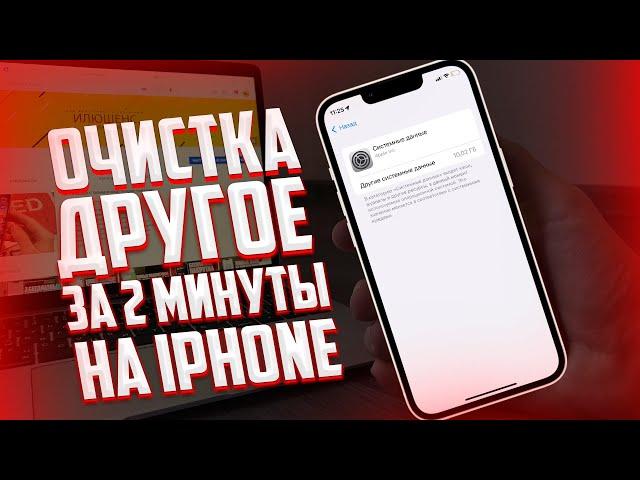 Как очистить ДРУГОЕ/СИСТЕМНЫЕ ФАЙЛЫ на iPhone? ЗА 2 МИНУТЫ