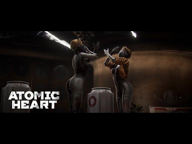 Atomic Heart - Combat Trailer, но в кадре ТОЛЬКО робо-близняшки.