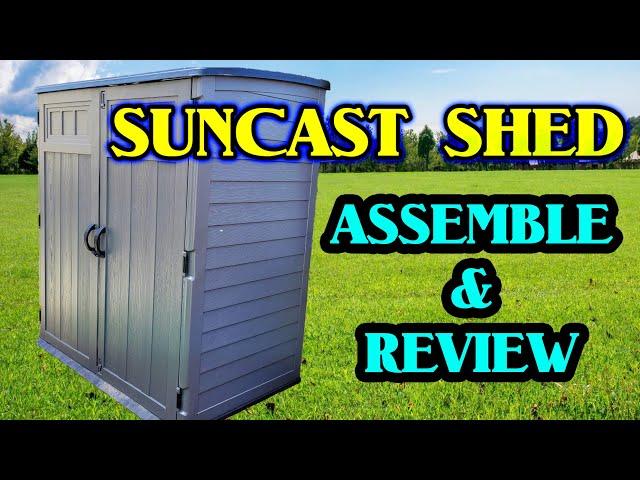 Suncast 6' x 4' Storage Shed, Extra Large, how to assemble, and review.