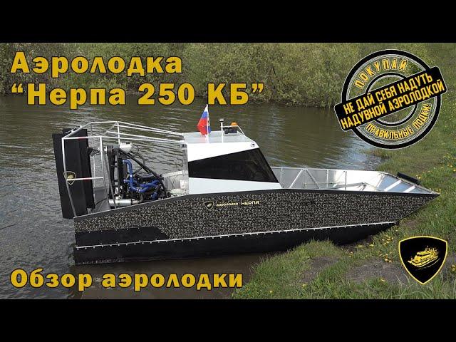 Аэролодка "Нерпа 250 КБ". Обзор аэролодки без баллонов, без чешуи.