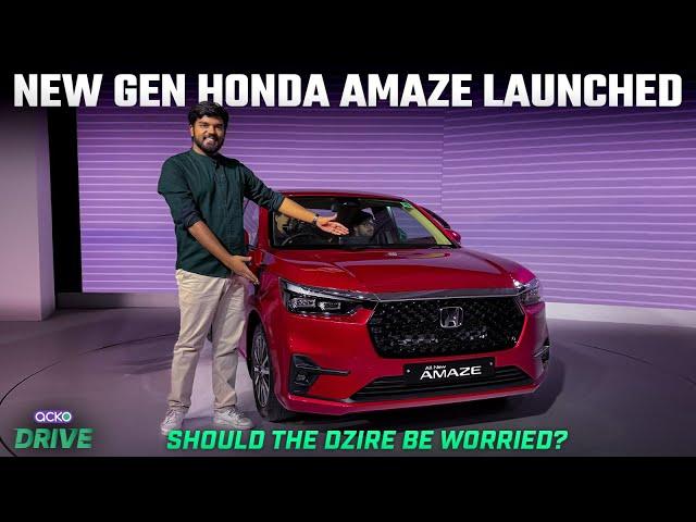 Third-Gen Honda Amaze First Look | Most Affordable Car With ADAS | 4K