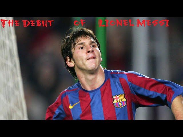 Lionel Messi. Debut. Дебютный гол за барселону, Леонеля месси