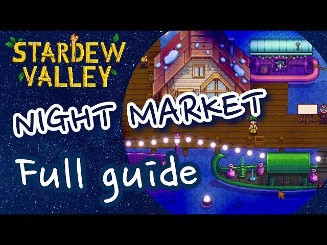 Full Guide to The Night Market [Mermaid Boat Puzzle solution] | Stardew Valley