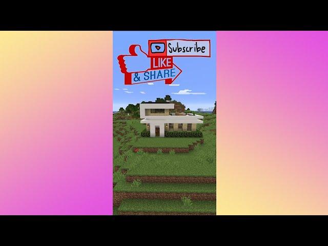 Minecraft Satisfying Speedbuild Modern House #shorts