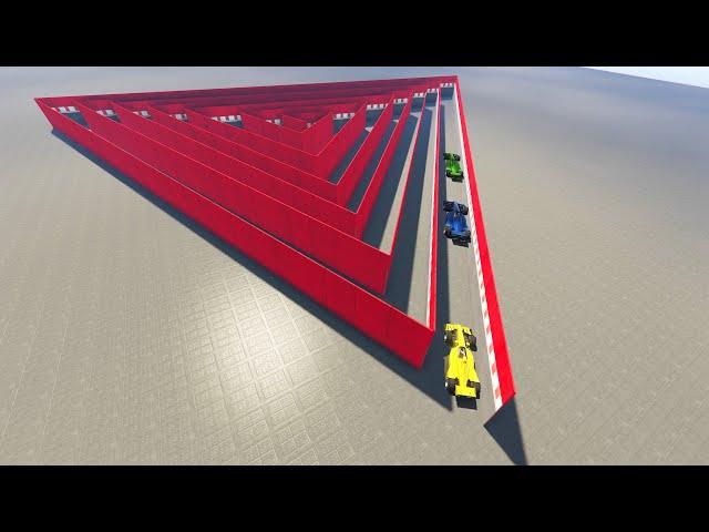 The Most Twisted Triangle Maze Ever - GTA 5 Online