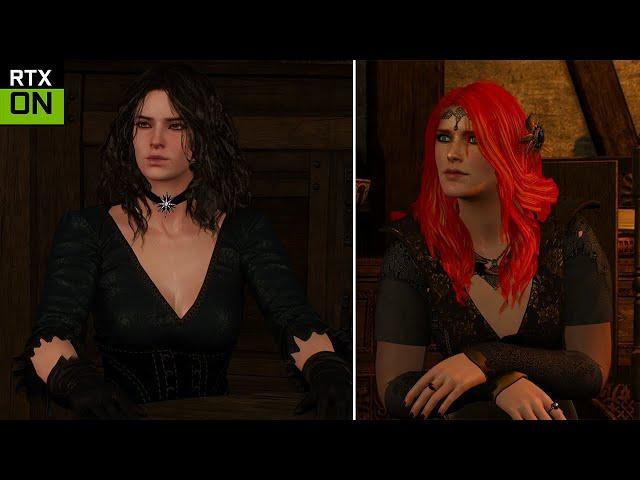 Trying New Yennefer and Triss MODS for Witcher 3!