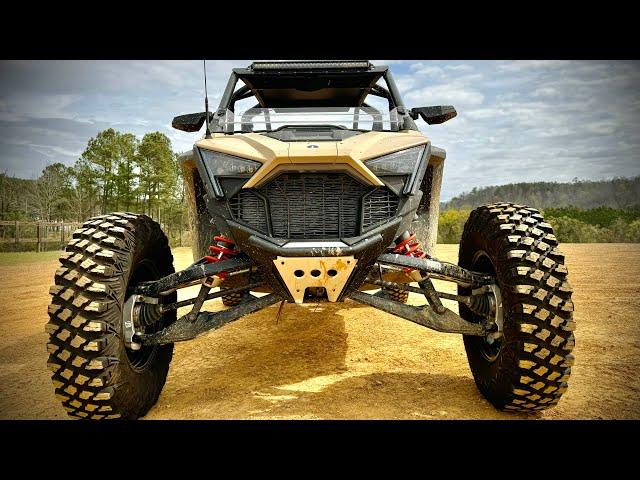 WE PUT 37s on a POLARIS RZR TURBO R and THIS HAPPENED