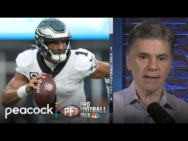 Eagles' Jalen Hurts in 'sponge mode' working with Kellen Moore | Pro Football Talk | NFL on NBC