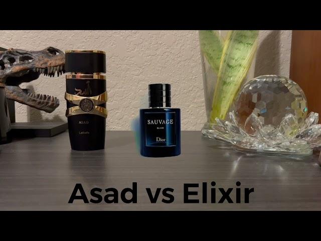 Comparisons: Lattafa Asad VS Sauvage Elixir #fragrance #versus