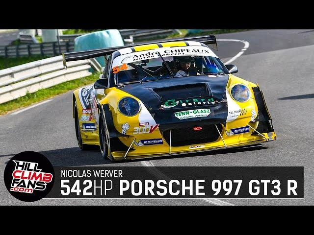 542hp Porsche 997 GT3 R - Nicolas Werver | Hill Climb Ilirska 2024 